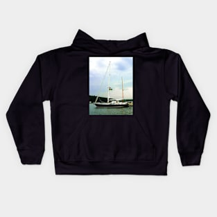 Boats - Sailboat at Anchor Kids Hoodie